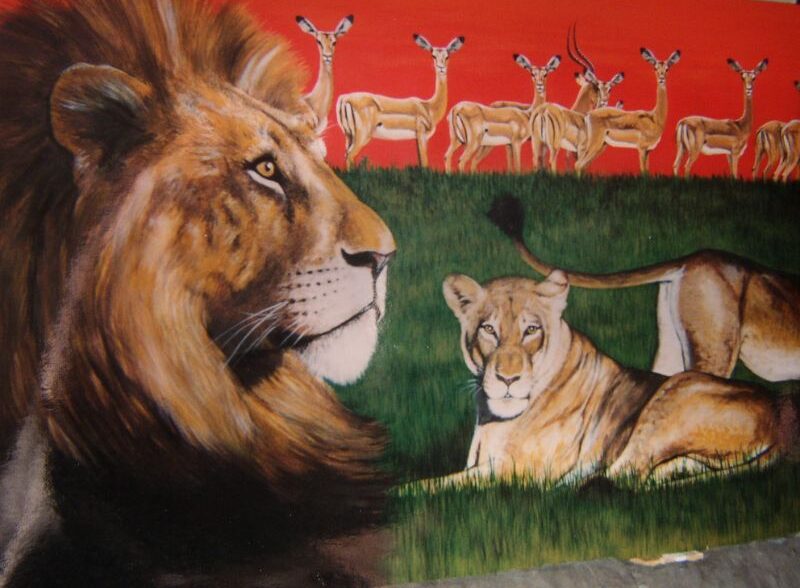 dierenschilderij gemaakt door natuurschilder Jaap Roos. Wildlife kunst